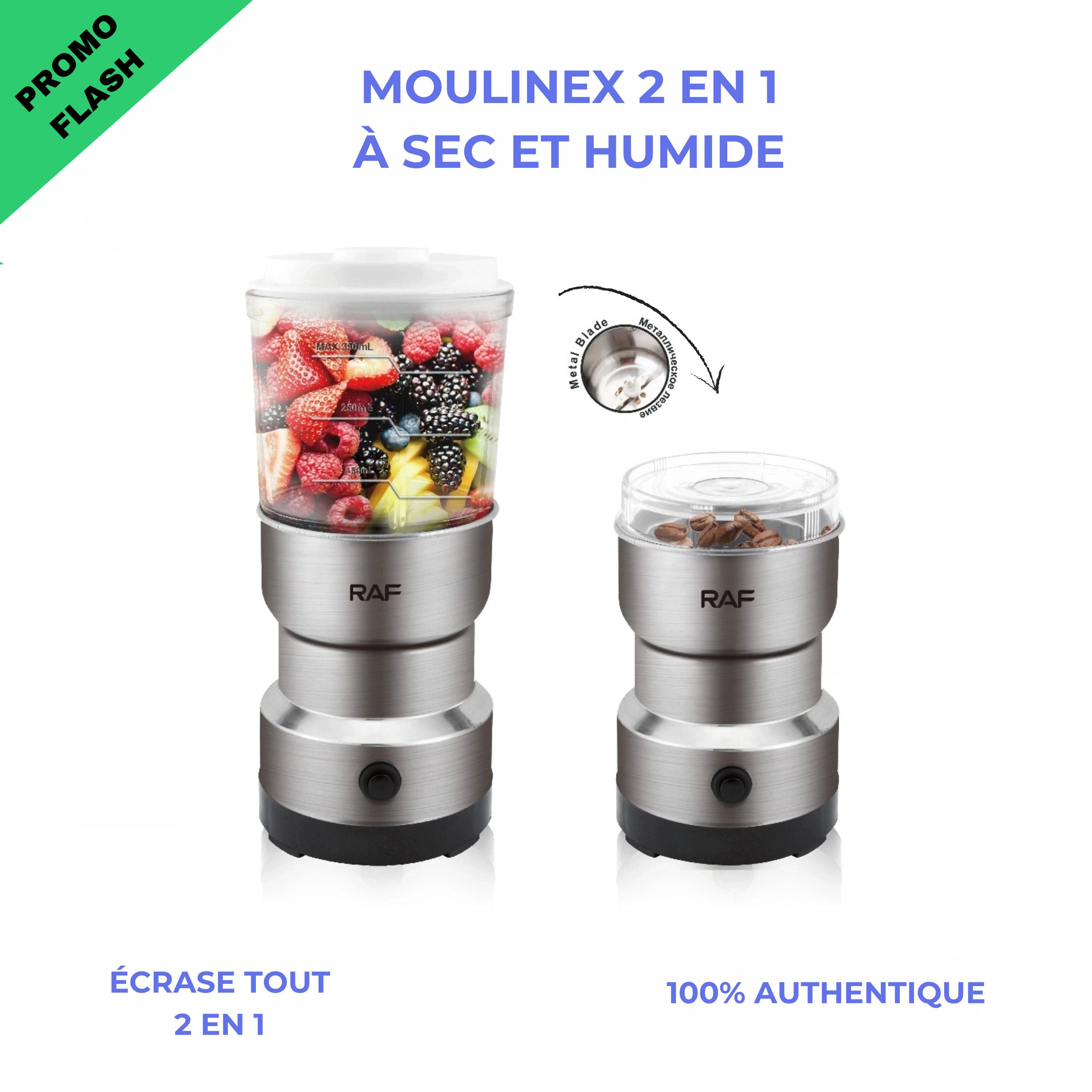 Moulinex et presse jus 2 en 1