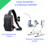 sac bandouliere + support ordinateur + support téléphone