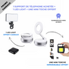 Support téléphone BN + Led light + mini torche