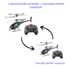 Jouet helicoptere 1 acheté = 1 offert cadeaux de Noël